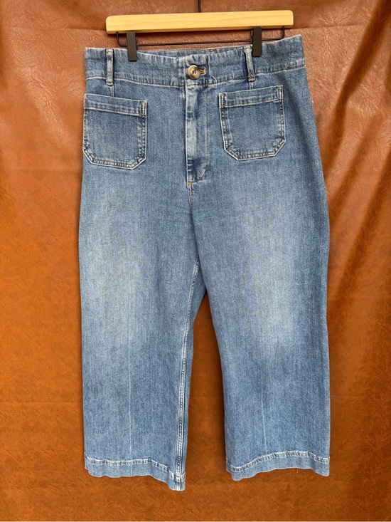 Pilcro Denim - Pilcro The Skipper Wide Leg Crop Jeans | Size 30 | High Rise